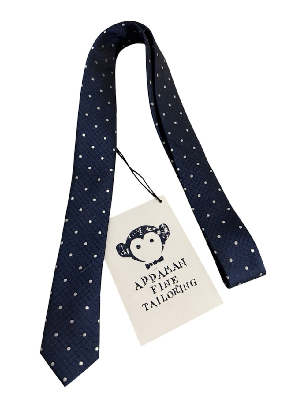 Appaman Navy Blue Polka Dot Youth Boys Tie New with tags